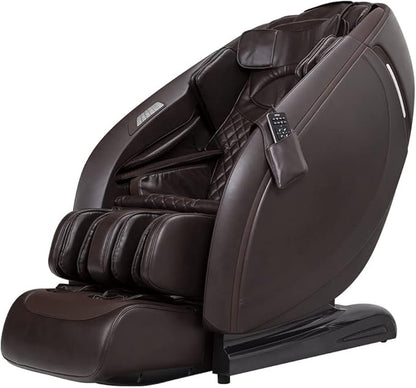 Relaxo USA Zero Gravity Massage Chair | Full Body 3D Recliner with SL Track & Heat (Brown)