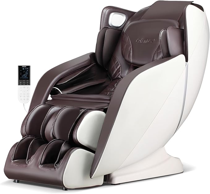 Relaxo USA Full Body Massage Chair | Zero Gravity SL Track Recliner with Heat, Bluetooth & Voice Control