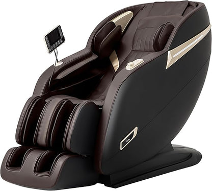 Relaxo USA Full Body Massage Chair | Zero Gravity, SL Track, Heat & Foot Massage (Beige)