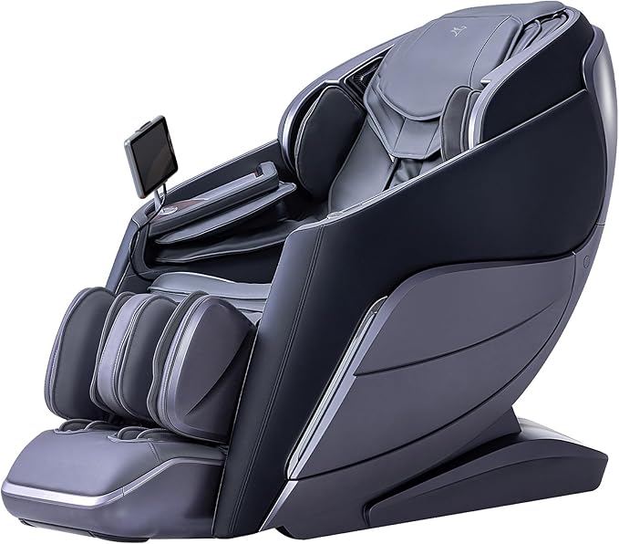 Relaxo USA 4D Massage Chair | Full Body Zero Gravity Recliner with SL Track, Yoga Stretch & App Control (Beige)